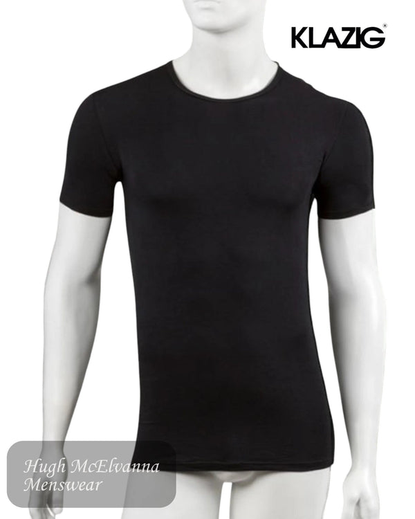 Klazig Men’s Black Bamboo T-Shirt – 5358 - Hugh McElvanna Menswear