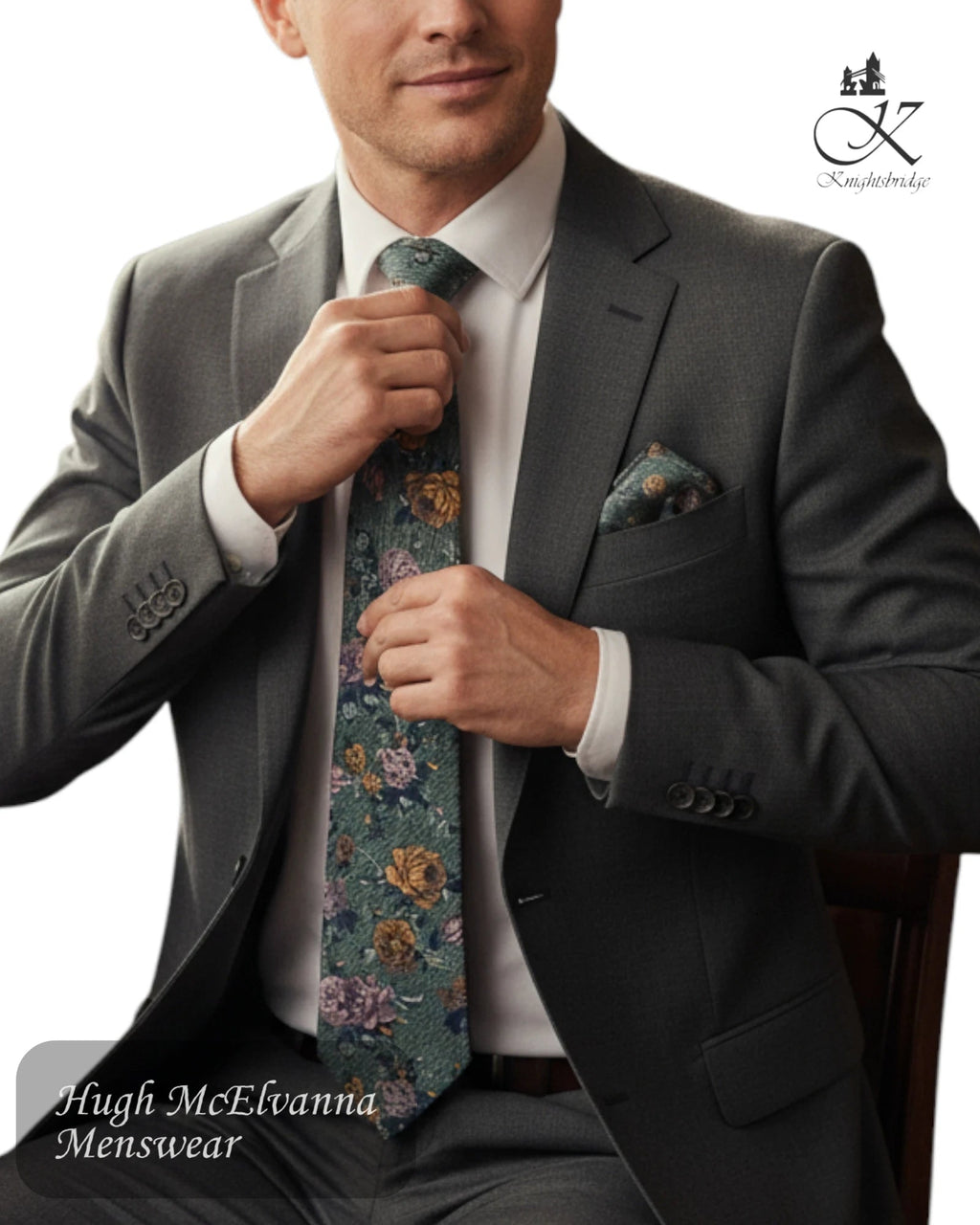 Knightsbridge Necktie Set KC13174BLA-3 - Hugh McElvanna Menswear