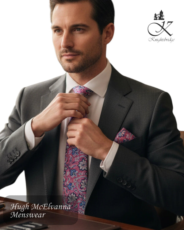 Knightsbridge Pink Paisley Tie Set - KC13442BL - 6 - Hugh McElvanna Menswear