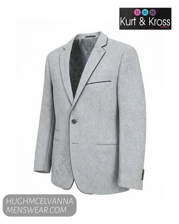 Kurt & Kross Assis Silver Blazer | M32652/040 - Hugh McElvanna Menswear