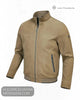 Ghost mannequin studio display of Lino Clemente URAL tan faux suede zip jacket