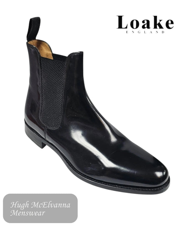 Loake 290B Black Chelsea Boot - Hugh McElvanna Menswear
