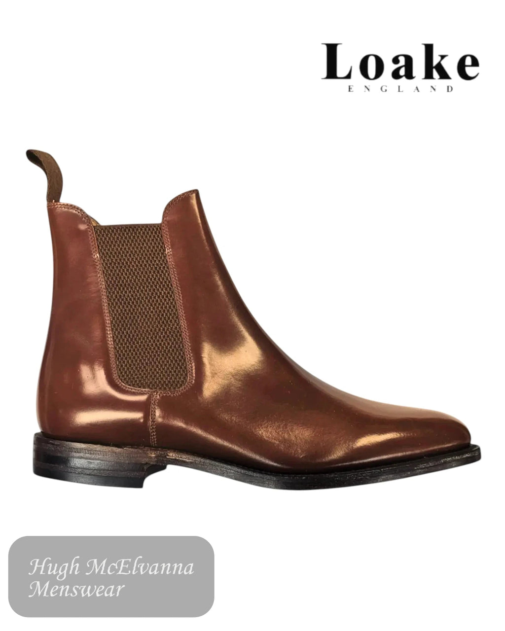 Loake 290T Tan Chelsea Boot - Hugh McElvanna Menswear