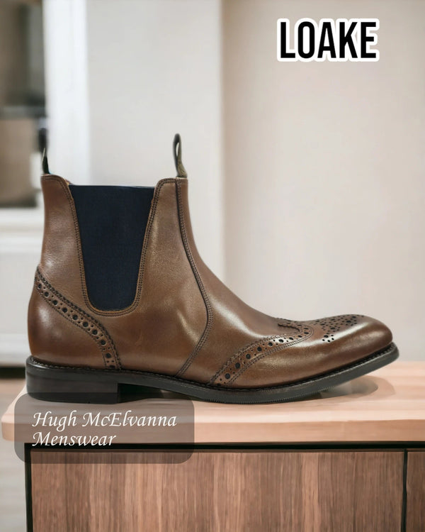 Loake Brown HOSKINS Chelsea Boot - Hugh McElvanna Menswear