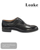 Loake Woodstock Black Laced Brogue - Hugh McElvanna Menswear