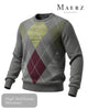 Maerz Muenchen Style 497901 Argyle Crew Neck Knitwear - Hugh McElvanna Menswear - Sweaters