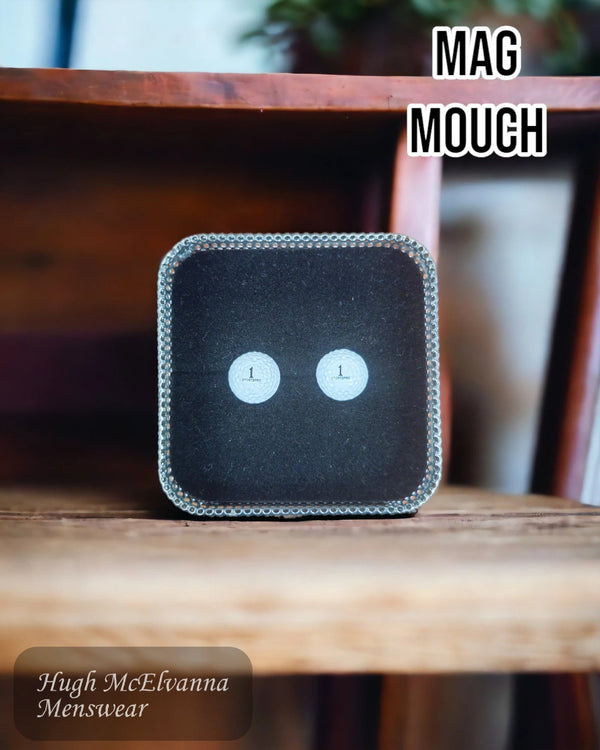 Mag Mouch Golfball Cufflink Set - Hugh McElvanna Menswear