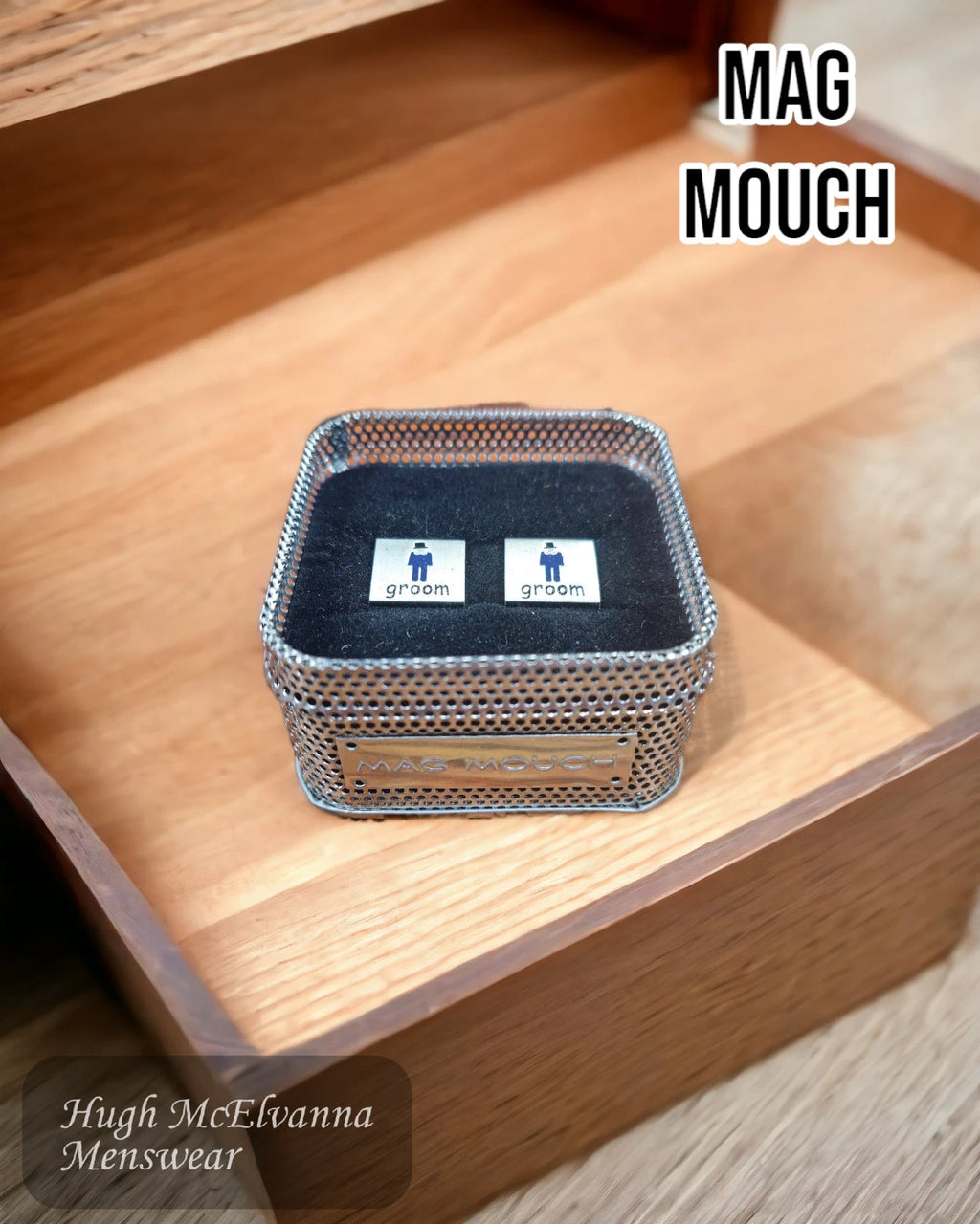 Mag Mouch Groom Wedding Cufflinks - Hugh McElvanna Menswear