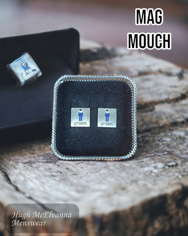 Mag Mouch Groom Wedding Cufflinks - Hugh McElvanna Menswear