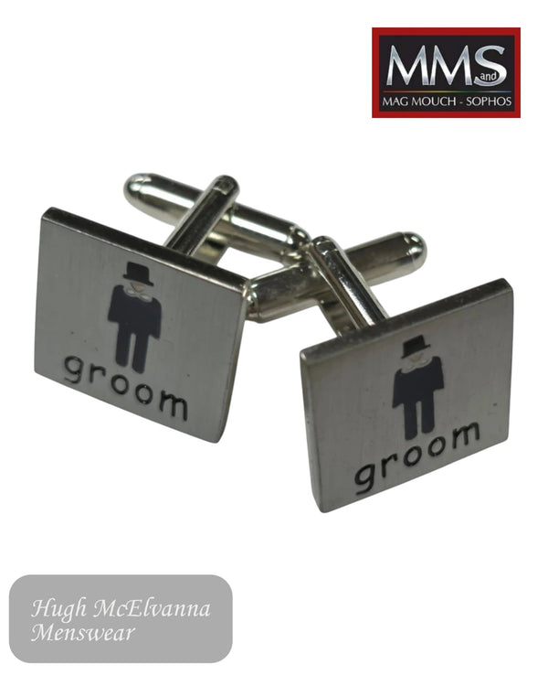 Mag Mouch Sophos Groom Wedding Cufflinks - Hugh McElvanna Menswear
