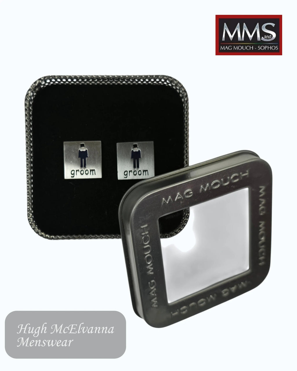 Mag Mouch Sophos Groom Wedding Cufflinks - Hugh McElvanna Menswear