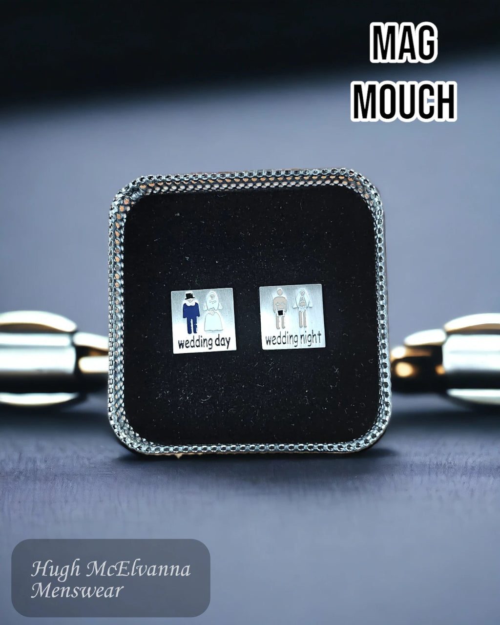 Mag Mouch Wedding Day - Night Cufflinks - Hugh McElvanna Menswear