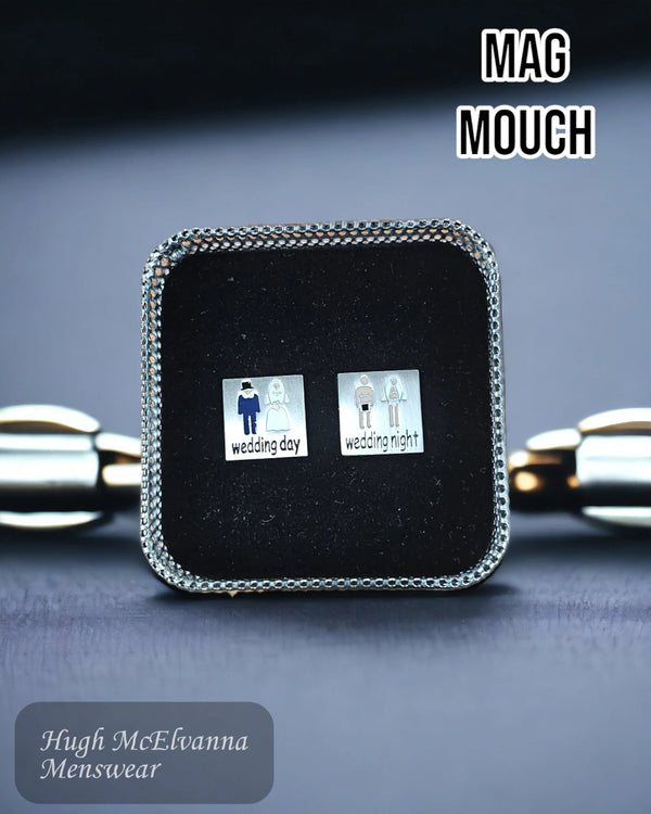 Mag Mouch Wedding Day - Night Cufflinks - Hugh McElvanna Menswear
