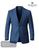 Magee Blue Wool - Rich Stretch 2 Piece Suit – Subtle Stripe Classic Fit – 42004 - Hugh McElvanna Menswear