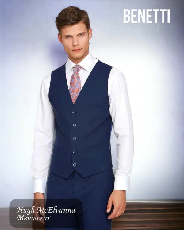 Men's Benetti Jonny Navy Waistcoat - Hugh McElvanna Menswear