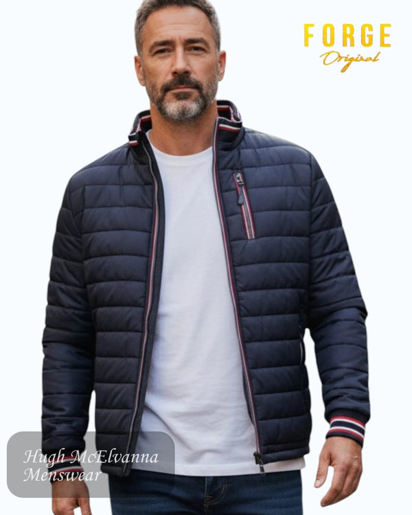 Mens Black F574/07 Puffa Jacket - Hugh McElvanna Menswear