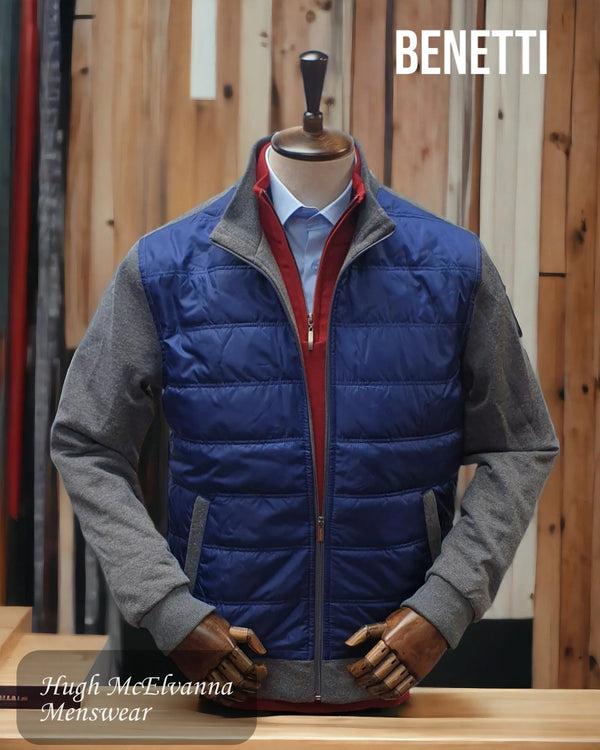 Men's Casual 'HARVEY' Royal Blue Jacket by Benetti - Hugh McElvanna Menswear