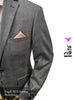 Mens Suit Grey Check 2Pc. Tapered Fit by Peru Style: S2693/2 - Hugh McElvanna Menswear