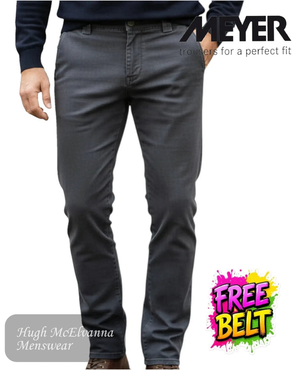Meyer Grey Thermo Trousers 3934/08 - Hugh McElvanna Menswear