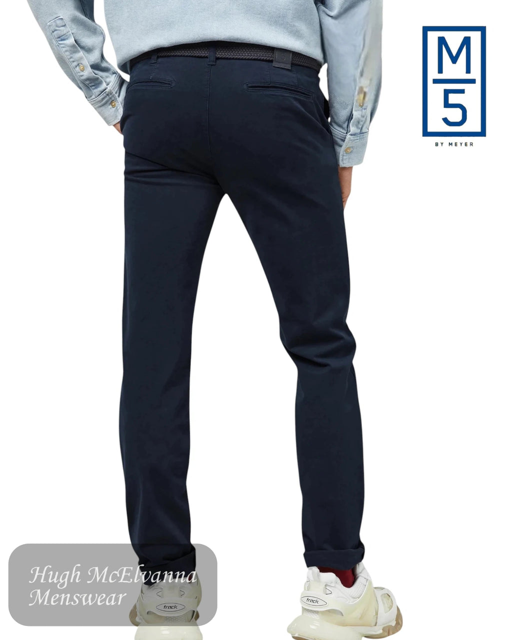 Meyer M5 Navy Blue Chino for Men 6001/19 - Hugh McElvanna Menswear