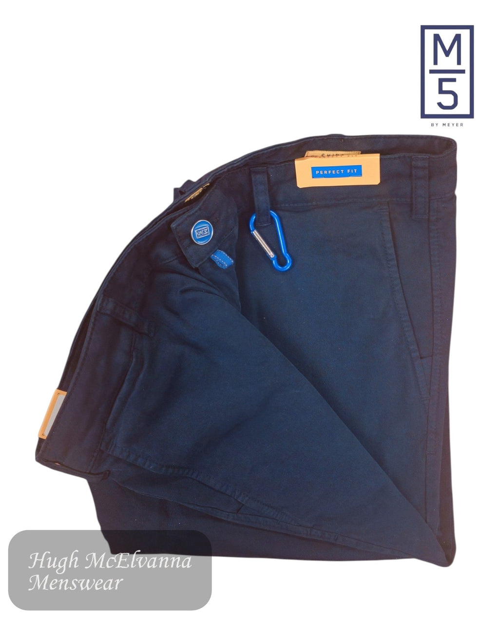 Meyer M5 Navy Blue Chino for Men 6001/19 - Hugh McElvanna Menswear