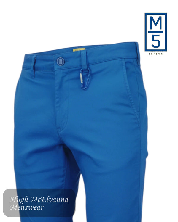 Meyer M5 Royal Blue Chino An Exclusive Tailored Essential | 6001/16 - Hugh McElvanna Menswear