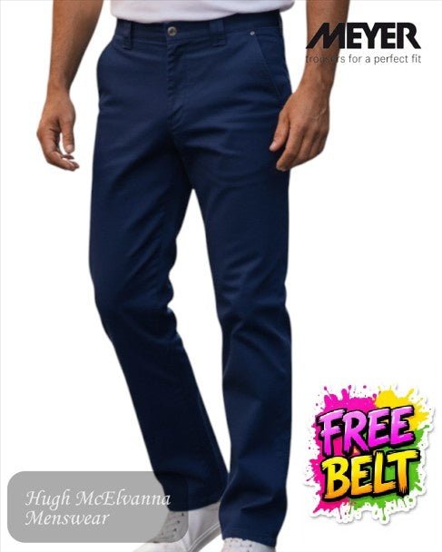 Meyer Navy Thermo Winter Trousers 3934/17 - Hugh McElvanna Menswear