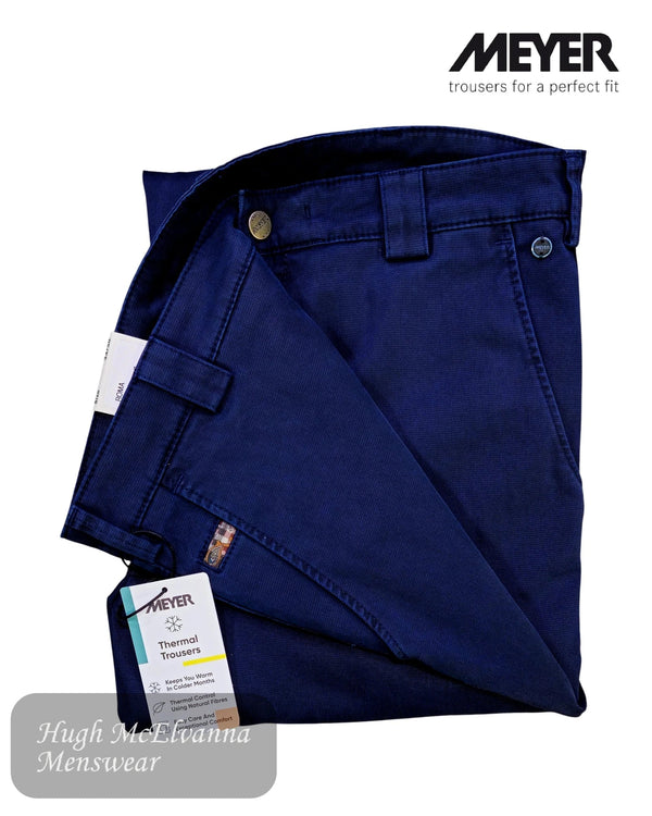 Meyer Navy Thermo Trousers 3934/17 - Hugh McElvanna Menswear