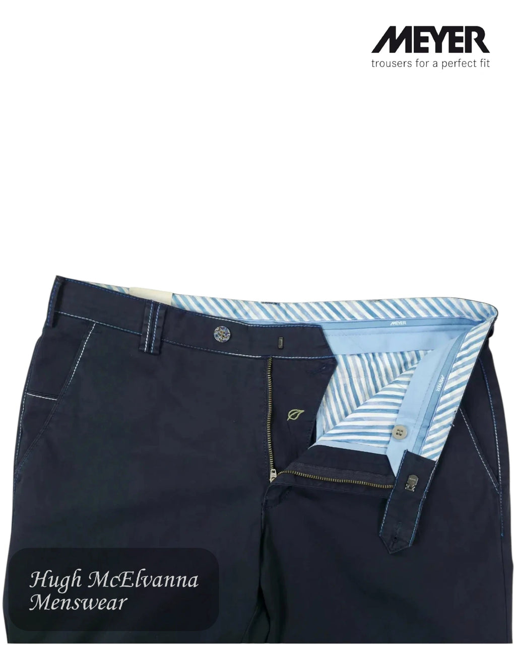Meyer New York 3072/19 Navy Chino | Limited Edition - Hugh McElvanna Menswear