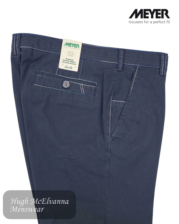 Meyer New York 3072/19 Navy Chino | Limited Edition - Hugh McElvanna Menswear