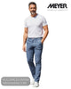 Meyer New York 3615-17 Organic Cotton Trousers worn by a model