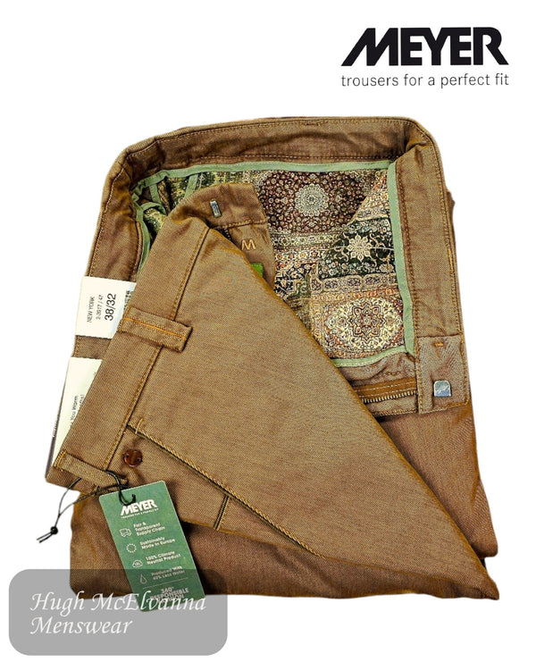 Meyer NEW YORK 3917/47 Tan THERMO Trouser - Hugh McElvanna Menswear