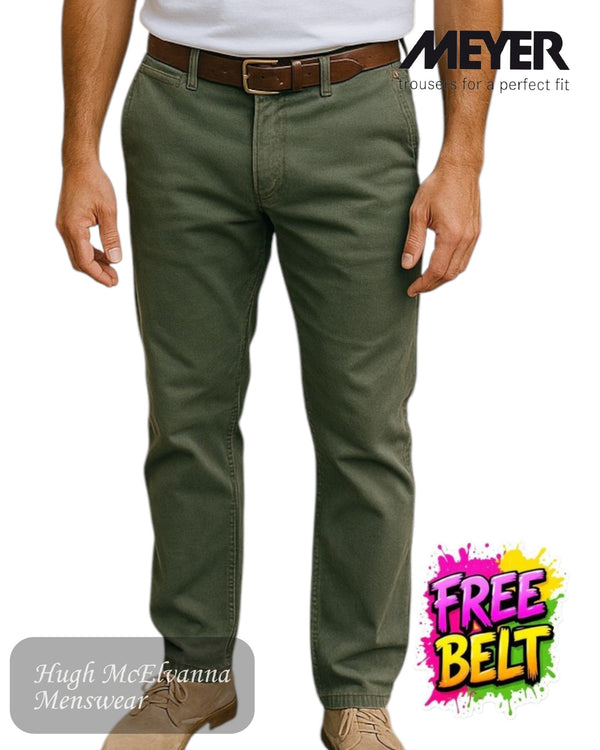 Meyer New York Dk. Taupe Trouser - 5612/35 - Hugh McElvanna Menswear