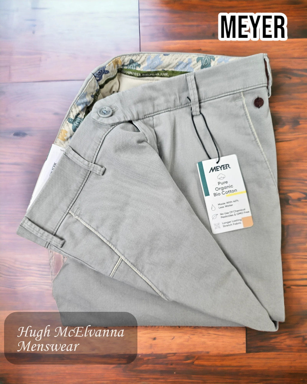 Meyer NEW YORK Grey Chino – 5000/31 - Hugh McElvanna Menswear
