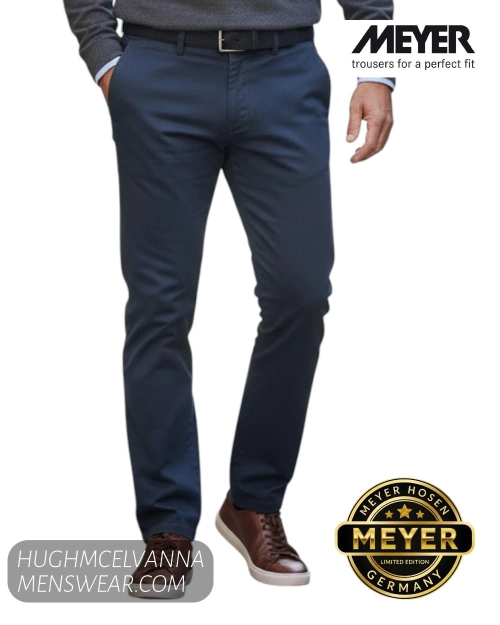Meyer New York Thermo lined Trouser 3936/17 - Hugh McElvanna Menswear