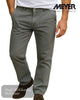 Meyer OSLO 5581/36 Trouser – Stretch Waist Diamond Weave Mud Green Trouser - Hugh McElvanna Menswear