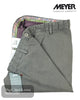 Meyer OSLO 5581/36 Trouser – Stretch Waist Diamond Weave Mud Green Trouser - Hugh McElvanna Menswear