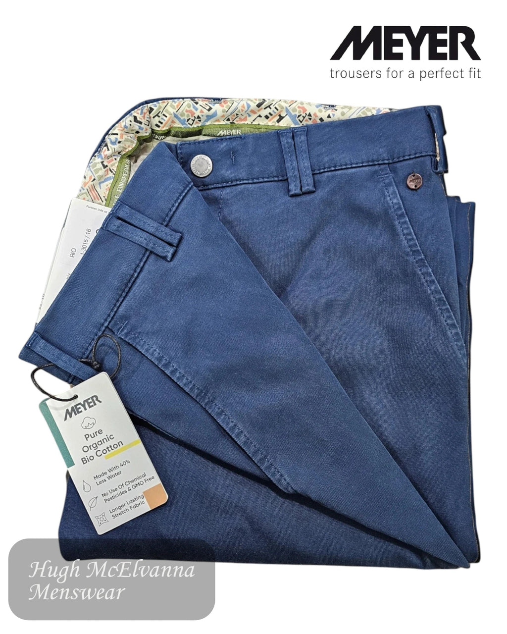 Meyer RIO Blue Chino – 3015/16 - Hugh McElvanna Menswear
