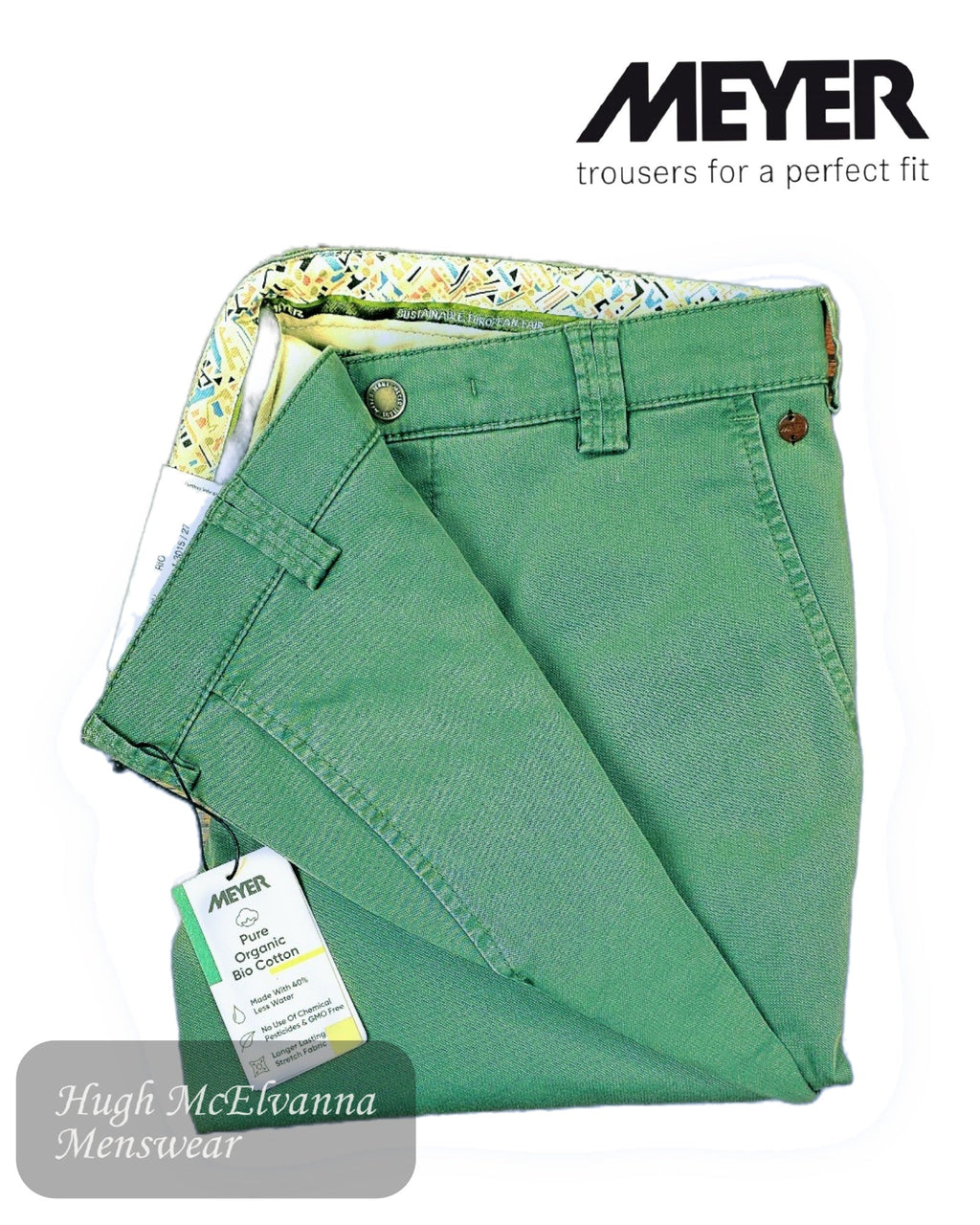 Meyer RIO Green Slim Fit Chino 3015/27 - Hugh McElvanna Menswear
