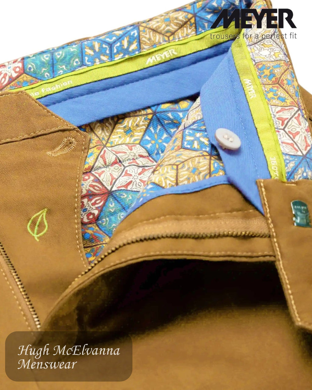 Meyer ROMA 316/43 CARAMEL Regular Chino - Hugh McElvanna Menswear