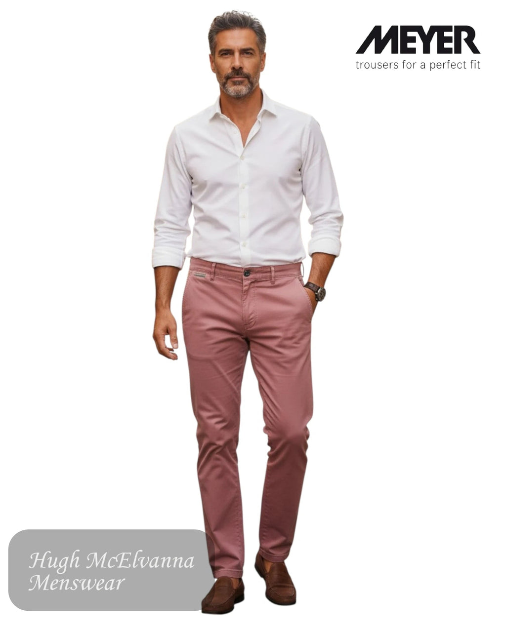 Meyer Roma 5080/54 Red Chino | Limited Edition - Hugh McElvanna Menswear