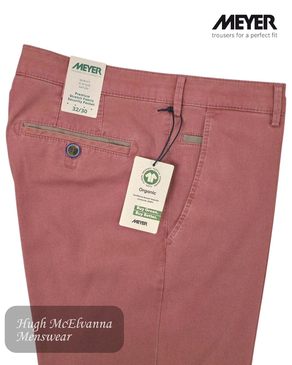 Meyer Roma 5080/54 Red Chino | Limited Edition - Hugh McElvanna Menswear