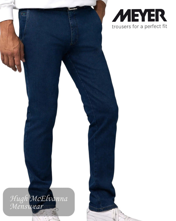 Meyer Roma 629 - 20 Stonewash Denim Trouser - Hugh McElvanna Menswear
