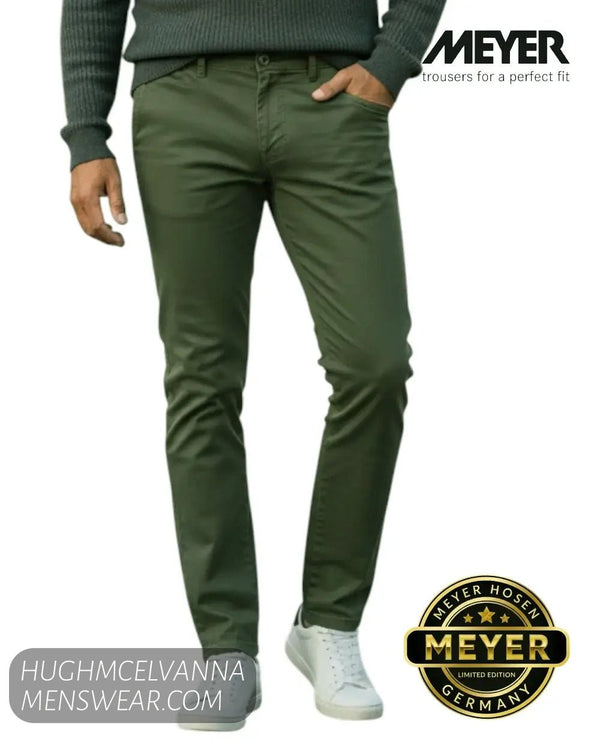 Meyer Roma Green Chino 5616/28 - Hugh McElvanna Menswear
