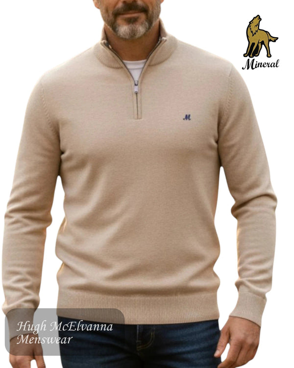 Mineral ALTIS Zip Neck Sweater - Hugh McElvanna Menswear