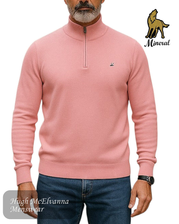 Mineral ALTIS Zip Neck Sweater - Hugh McElvanna Menswear