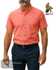 Mineral ANDAR Coral Short Sleeve Shirt - Hugh McElvanna Menswear