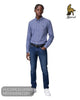 Mineral Bantry Long Sleeve Shirt in Blue - Hugh McElvanna Menswear - Shirts & Tops