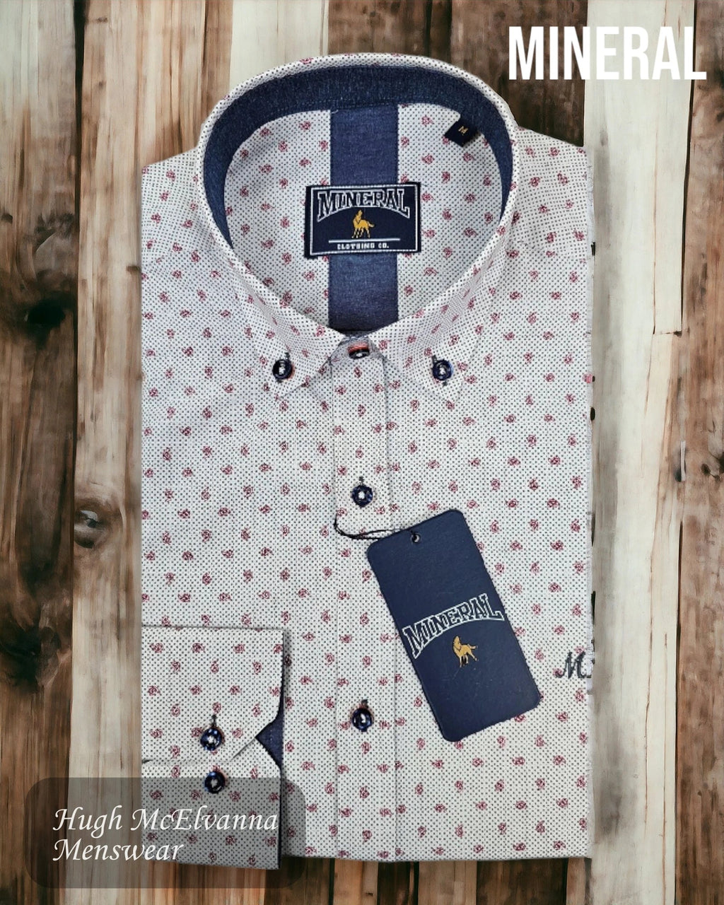 Mineral BROSNAN Long Sleeve Shirt - Hugh McElvanna Menswear