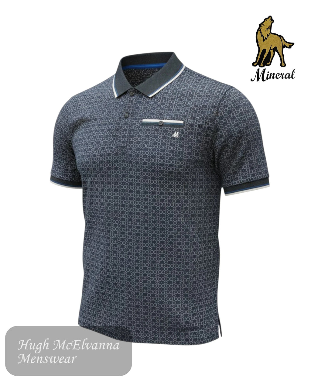 Mineral DANNY Design Polo Shirt - Hugh McElvanna Menswear
